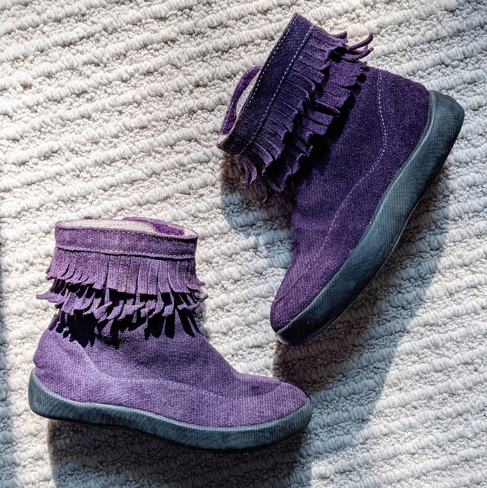Kai 9.5 Kinley Purple Fringed Boots (EU 26)
